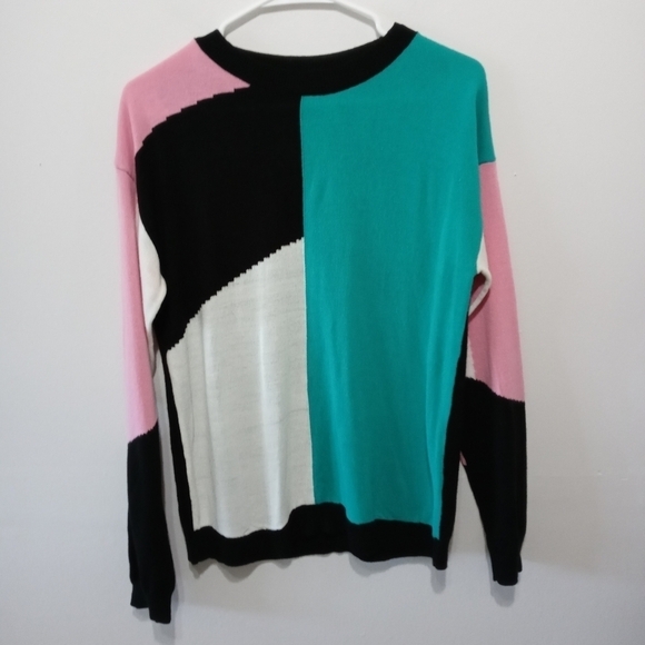 ASOS Color Block Pullover Long sleeves Sweater Size 4 - Picture 1 of 9